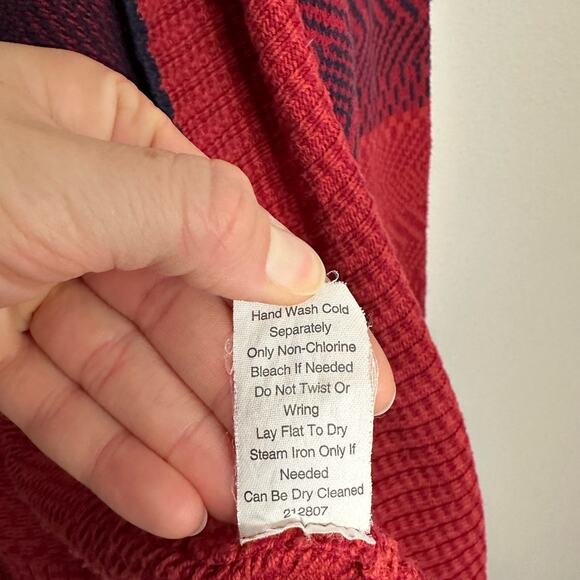 Cabi Red Joy Open Front Cotton Blend Cardigan Sweater Women's Small - Picture 6 of 6